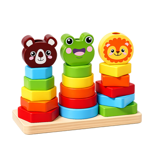 Wooden Animal Tower