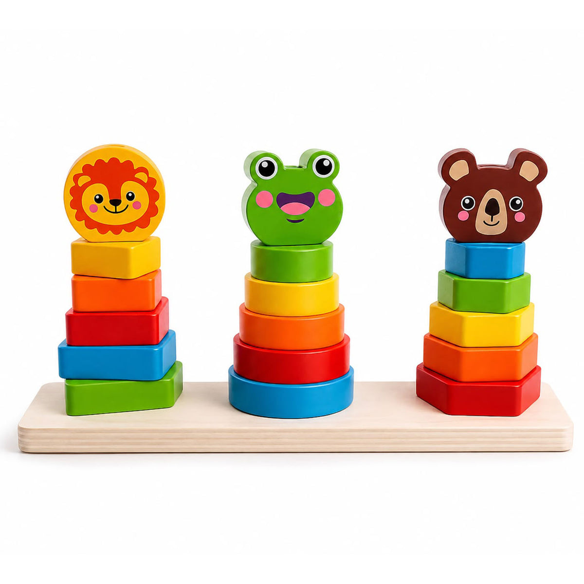 Wooden Animal Tower